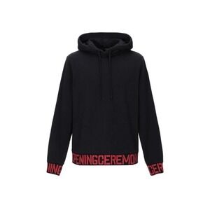 Opening Ceremony‎ Hoodie Mens Black Red Logo Trim Pullover F18TEM22065 Medium